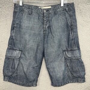VTG GAP Shorts Women's Size 6 x 12 Blue Jean Jorts Cargo Denim‎ 2000's
